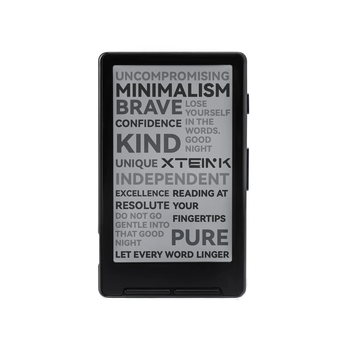 Siyah Xteink X4 eReader önden görünüm